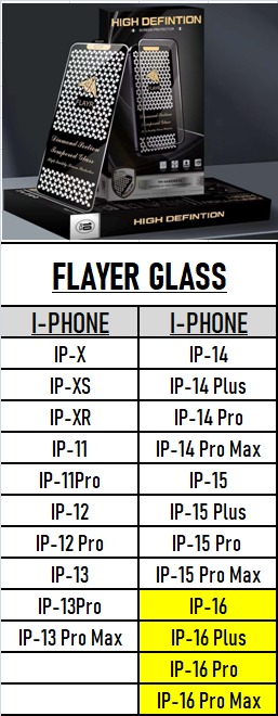 Flayer Glass For IpHone list